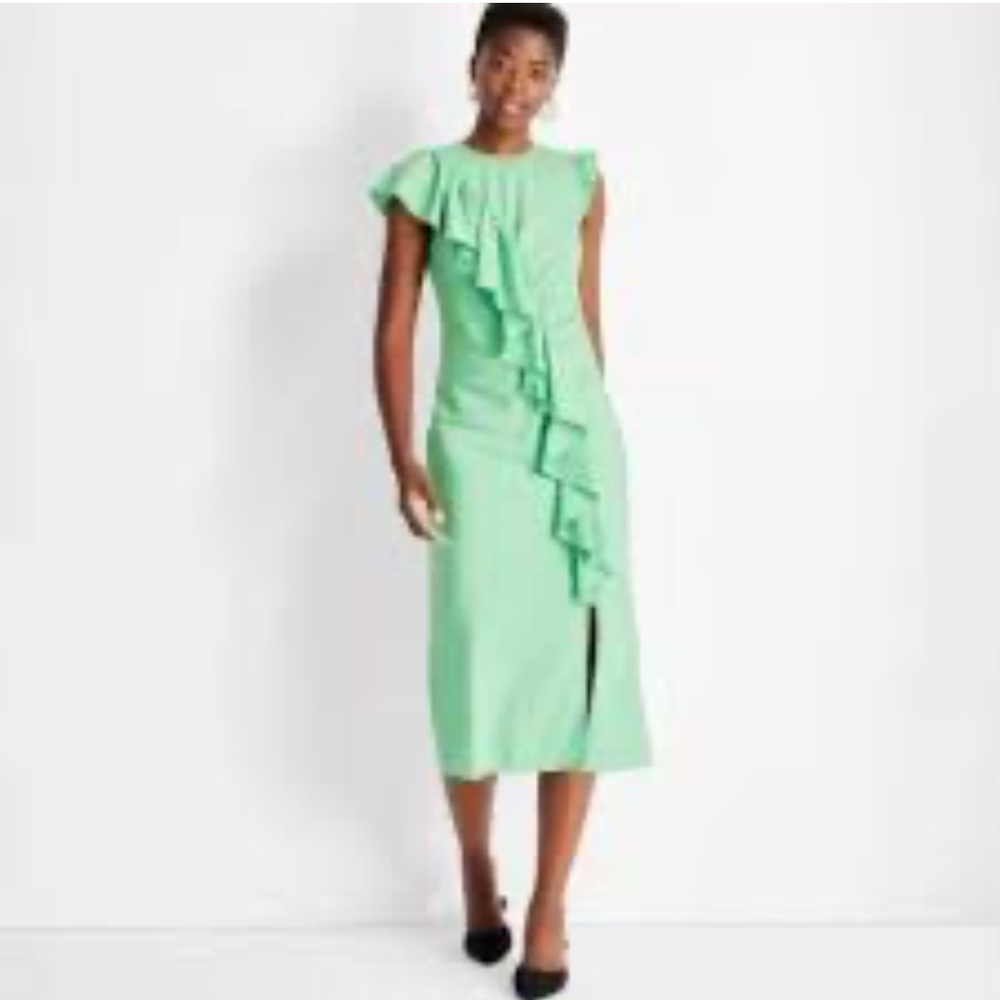 Future collective green dress MEDIUM NWOT